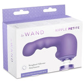 Le Wand Petite Ripple Weighted Silicone Attachment Violet Vibrator Accessories