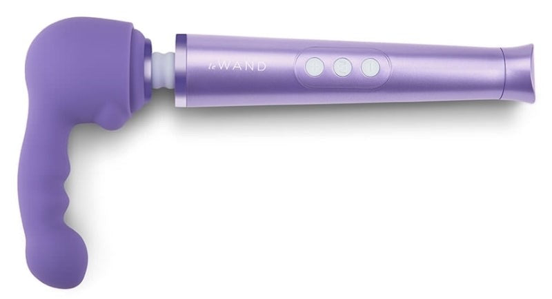 Le Wand Petite Ripple Weighted Silicone Attachment Violet Vibrator Accessories