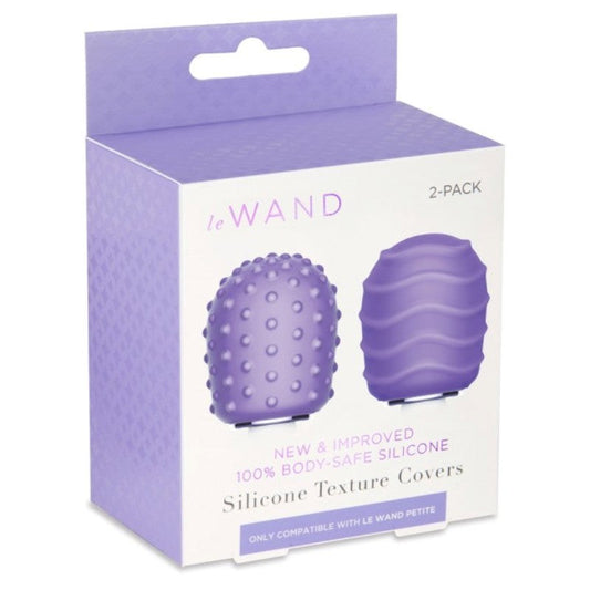 Le Wand Petite Silicone Texture Covers Violet - Body Wands