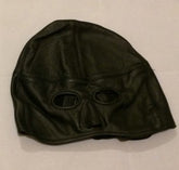 Leather Addicts Bondage Hood with Open Chin Faux Leather Bondage Hoods