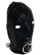 Leather Spiked Devil Hood Bondage Hoods