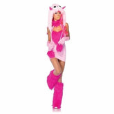 Leg Avenue Pink Puff Monster Fancy Dress Ups