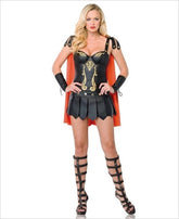 Leg Avenue Spartan Warrior - Ornate Gold Ensemble Fancy Dress Ups