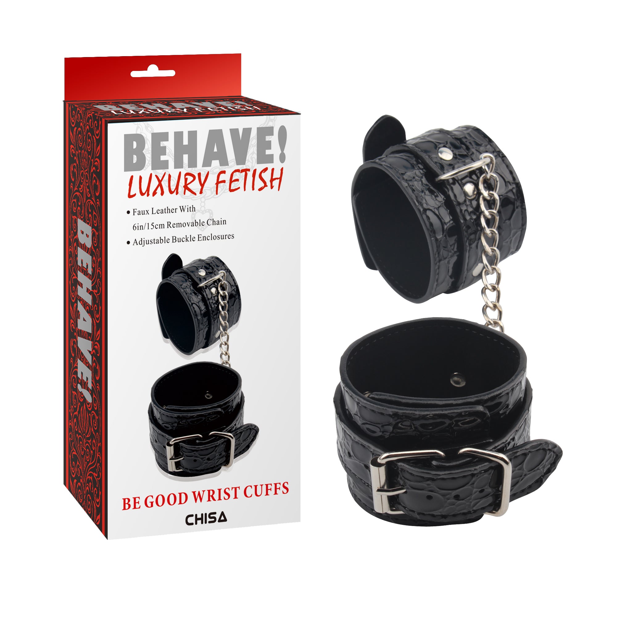 Behave Be Good Bondage Play Wrist Cuffs Black Cuffs And Restraints