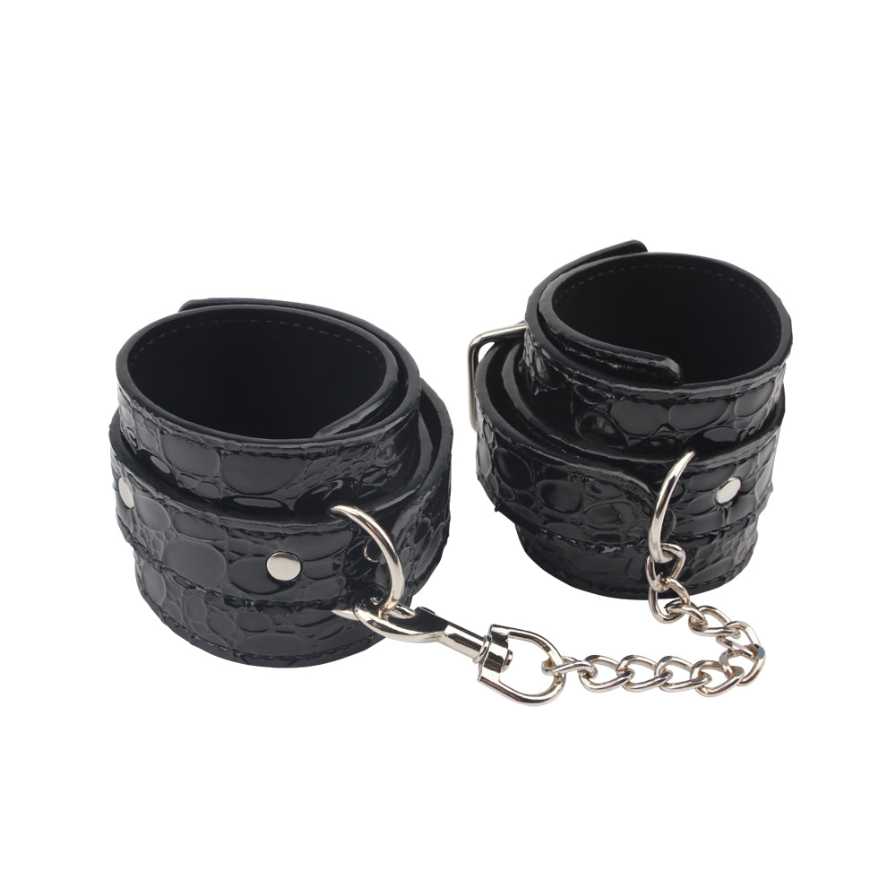 Behave Be Good BDSM Play Ankle Cuffs Black Cuffs And Restraints