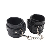 Behave Be Good BDSM Play Ankle Cuffs Black Cuffs And Restraints