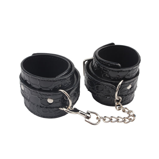 Behave Be Good BDSM Play Ankle Cuffs Black Cuffs And Restraints