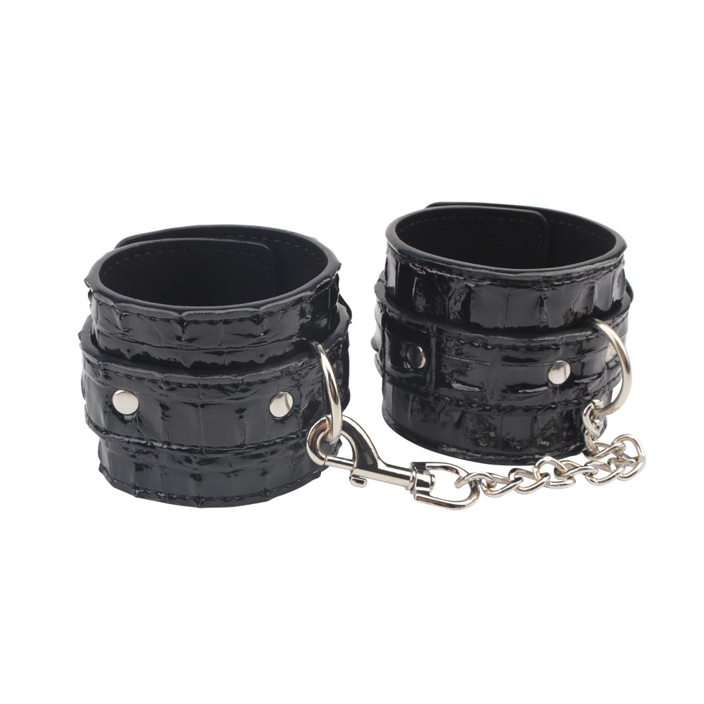Behave Surrender Adjustable Wrist Restraints Black Cuffs And Restraints