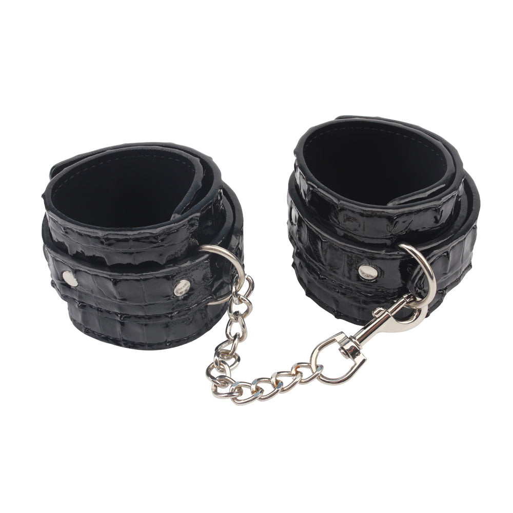 Behave Surrender Fully Adjustable Ankle Restraints Black Cuffs And Restraints