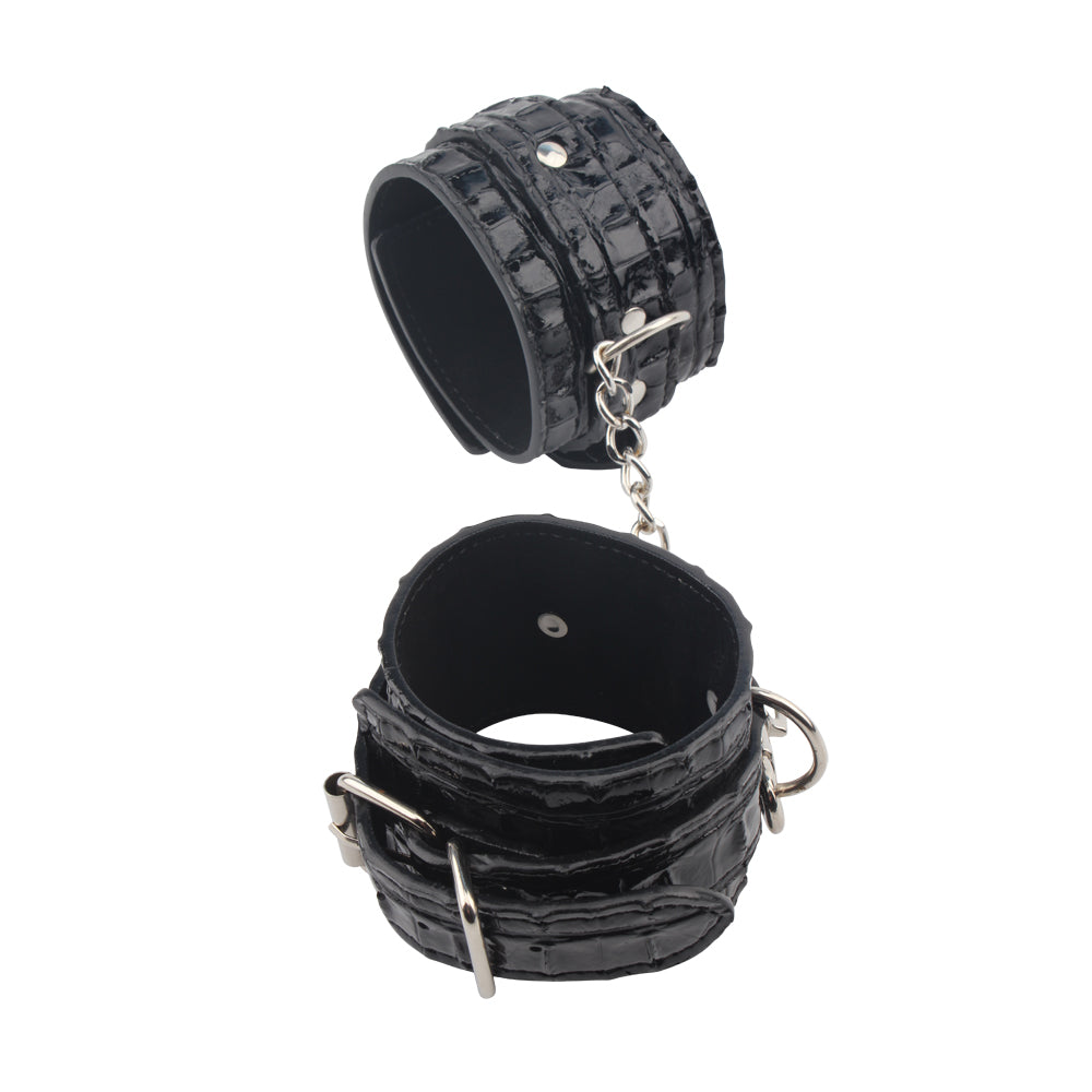 Behave Surrender Fully Adjustable Ankle Restraints Black Cuffs And Restraints