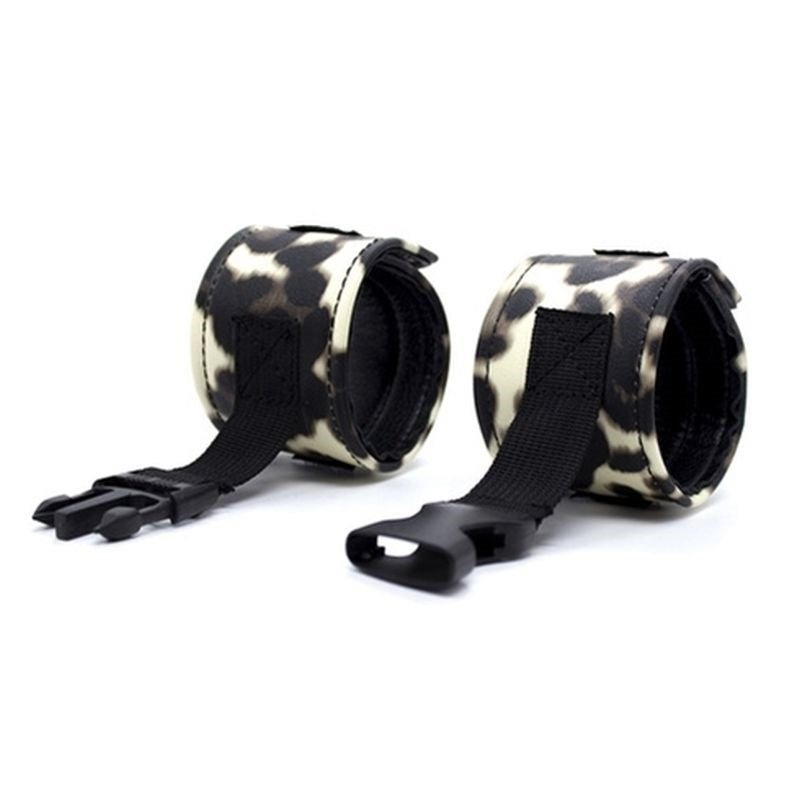 Leopard Bondage Kits 3 PCS Cuffs and Restraints