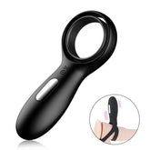 BDStyle 10 Functions Vibrating Cock Ring with Double Ring Vibrating Cock Rings
