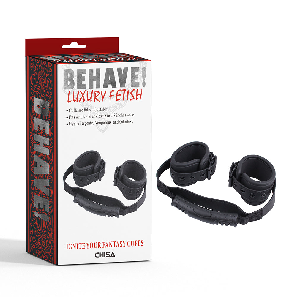 Behave Ignite Your Fantasy Bondage Cuffs Black Cuffs And Restraints