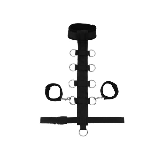 Behave Be My Slave Bondage Set Black - Cuffs And Restraints