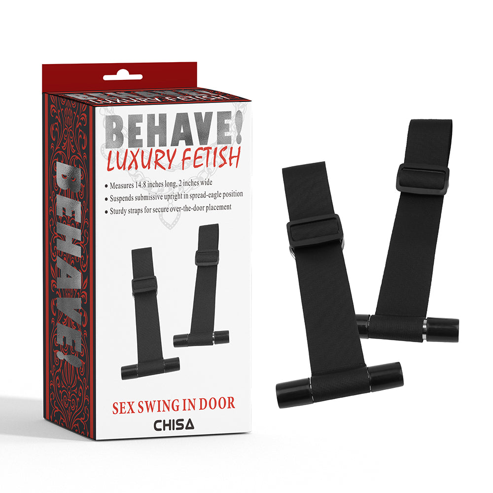 Behave Sex Swing In Door Wrist Restraints Black Cuffs And Restraints