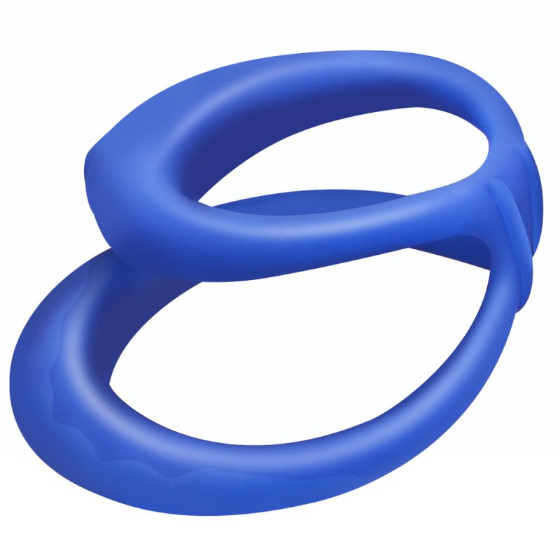 BDStyle Double Soft Ring Delay Silicone Cock Ring Stretchy Cock Rings