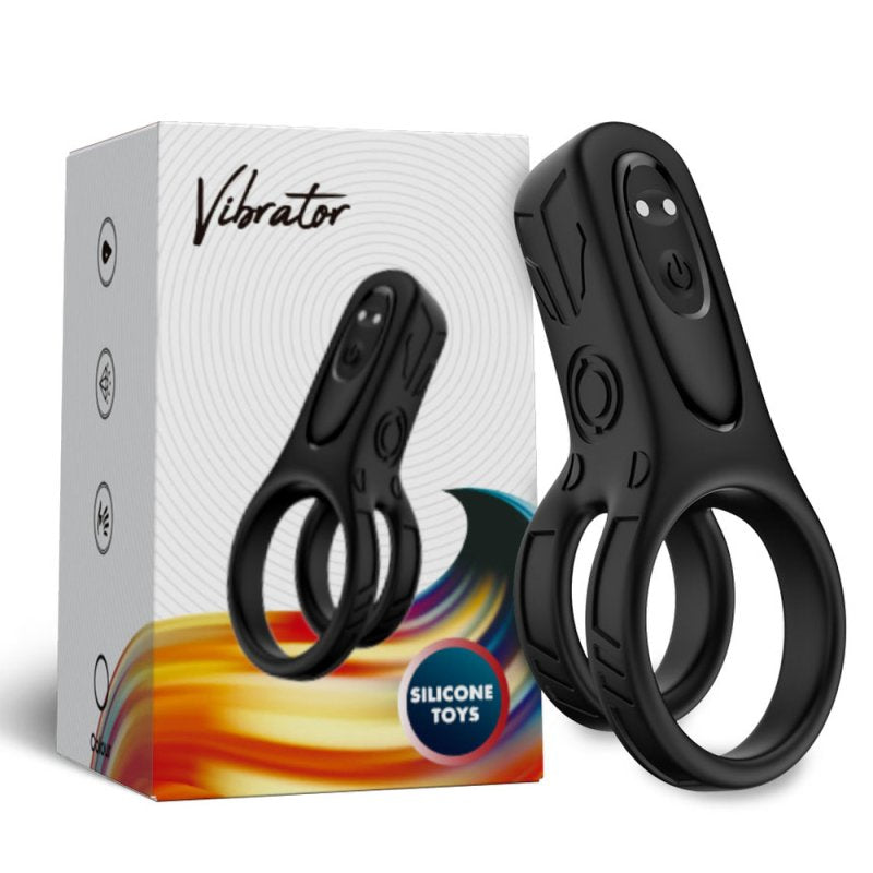 BDStyle Twisted Angel 9 Functions Royale Mens Cock Ring Vibrating Cock Rings