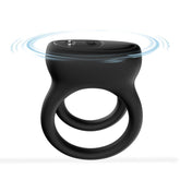 BDStyle Wireless Double Vibrating Mens Love Ring Vibrating Cock Rings
