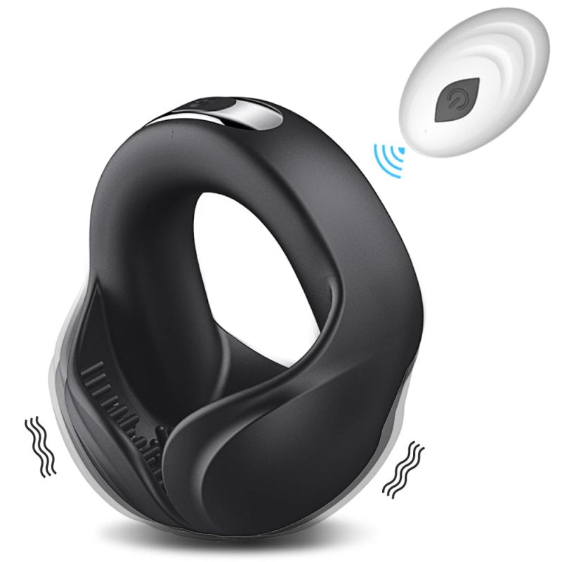 BDStyle Scrotum 10 Functions Vibrating Mens Cock Ring Wireless Vibrating Cock Rings