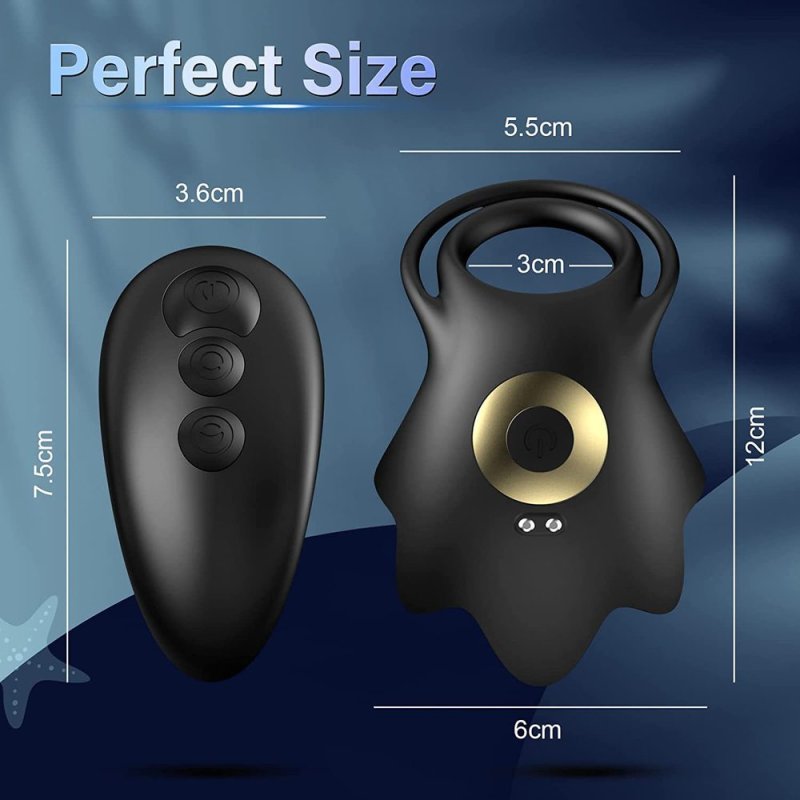 BDStyle 10 Functions Starfish Wireless Vibrating Cock Rings Vibrating Cock Rings