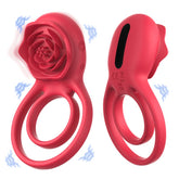 BDStyle Petal Shaped 9 Functions Vibrating Penis Ring Vibrating Cock Rings