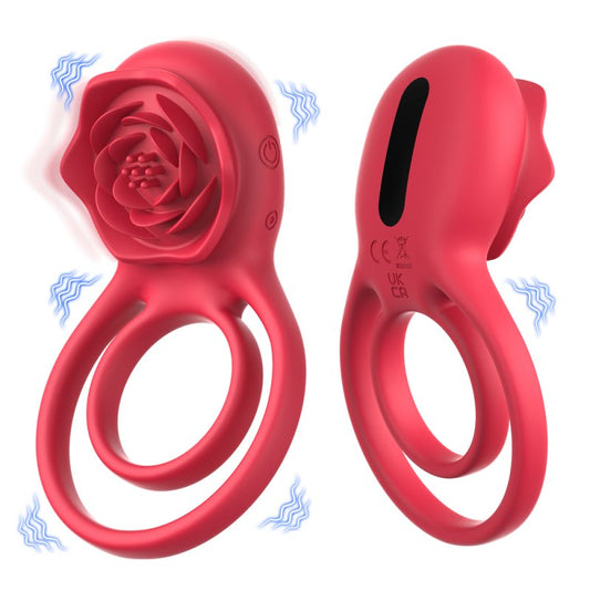 BDStyle Petal Shaped 9 Functions Vibrating Penis Ring - Vibrating Cock Rings