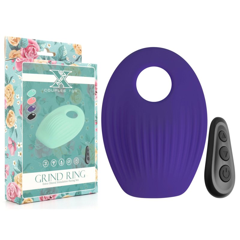 X-Men 10 Functions Vibrating Grind Cock Ring For Couples Vibrating Cock Rings