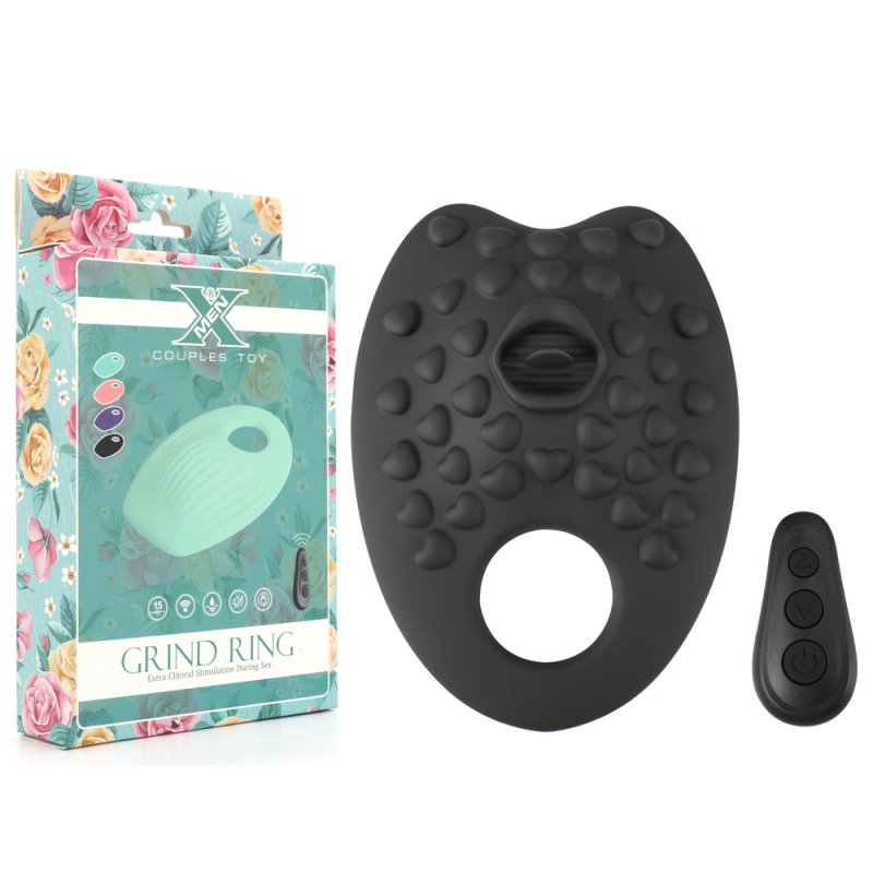 X-Men 10 Functions Grinding Cock Ring With Tongue Vibrating Cock Rings