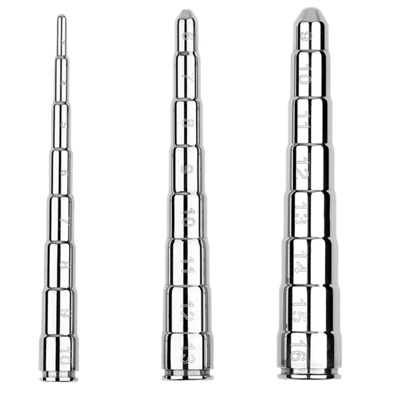 BDStyle Mens Metal Urethral Bougie Measuring Device Urethral Sounds