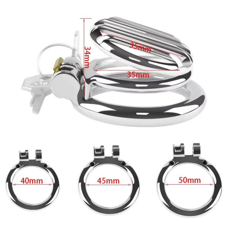 BDStyle Plate Cage Mens Chastity Device Medium Male Chastity