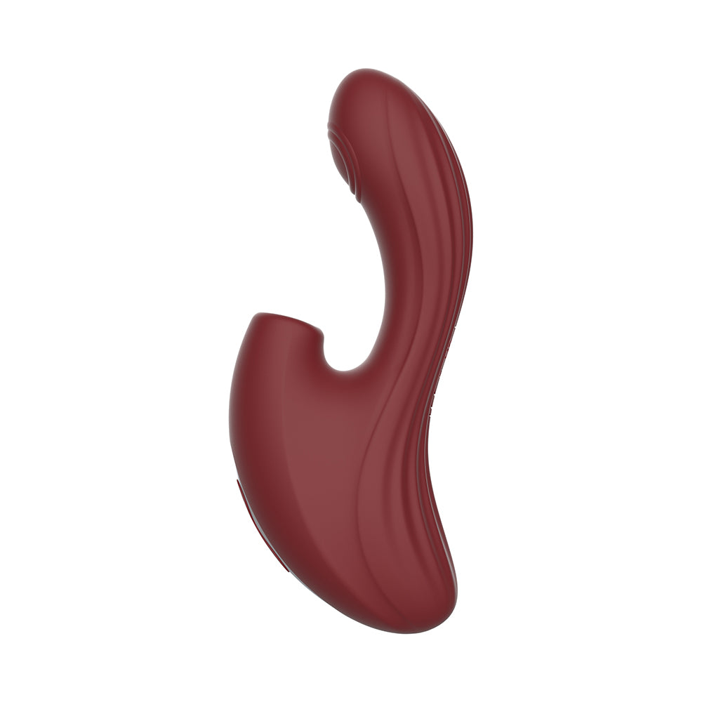 Kissen Nymph 10 Suction Pattern G Spot Vibrator Merlot Clit Ticklers and Pulsators