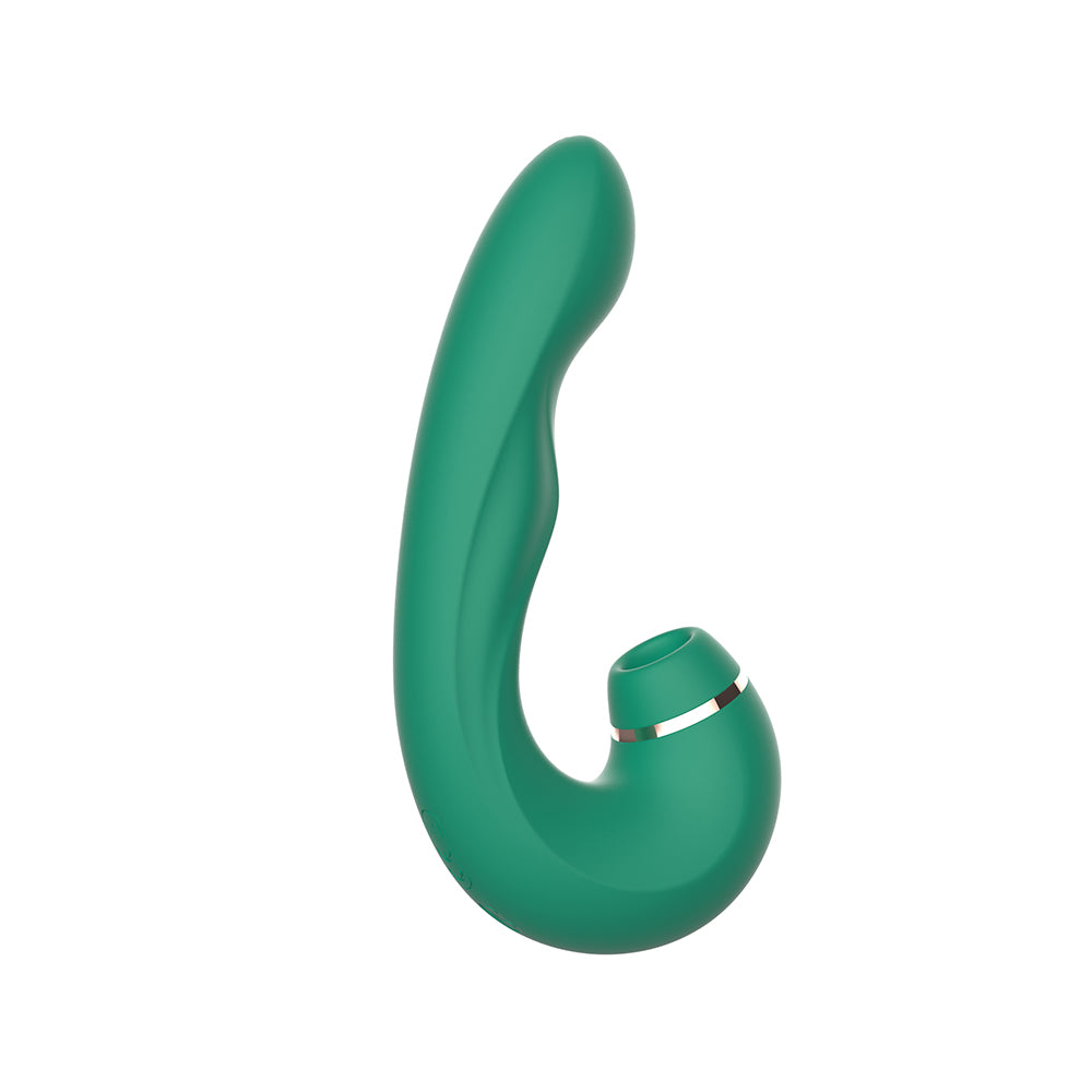 Kissen Siren Clitoral Suction Adult Massager Teal Clit Ticklers and Pulsators