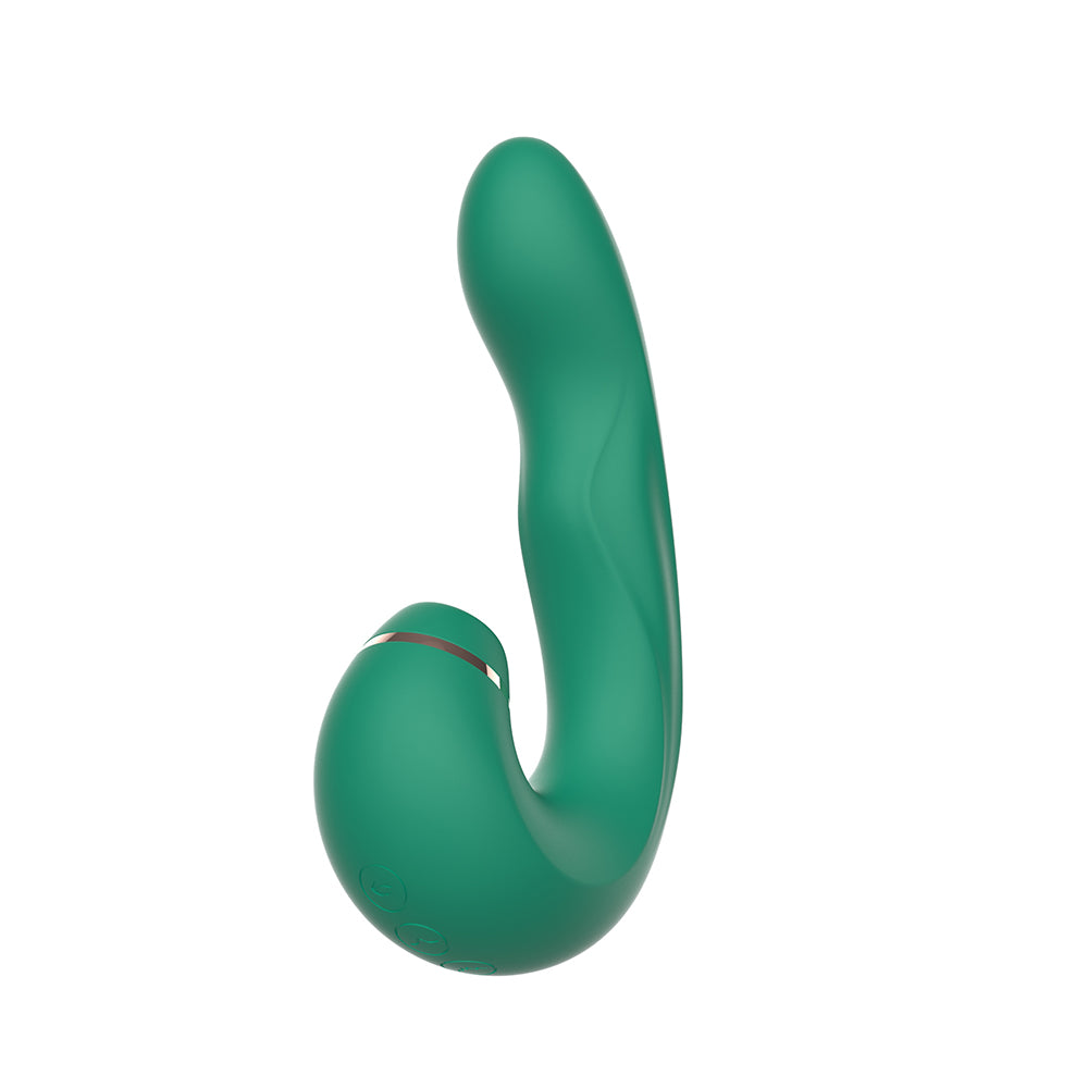 Kissen Siren Clitoral Suction Adult Massager Teal Clit Ticklers and Pulsators