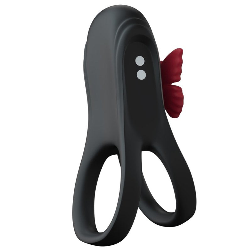 BDStyle Butterfly Vibration Lock Mens Cock Ring Vibrating Cock Rings