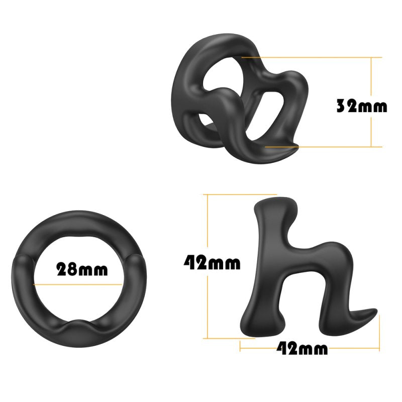 BDStyle Penis Ring H Model Male Cock Rings Silicone Cock Rings