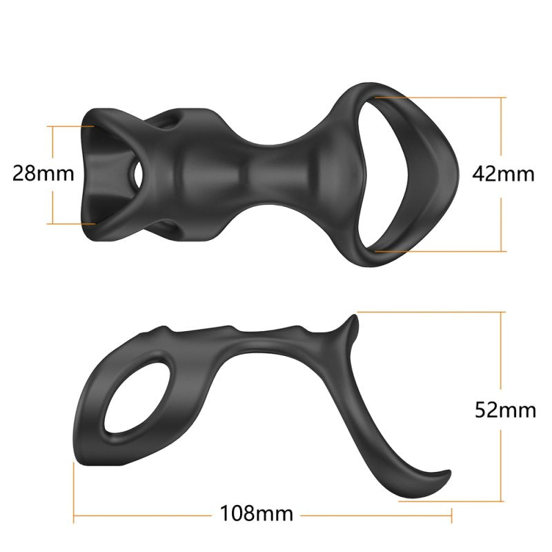 BDStyle Penis Ring Skeleton Model Sex Delay Cock Rings Silicone Cock Rings