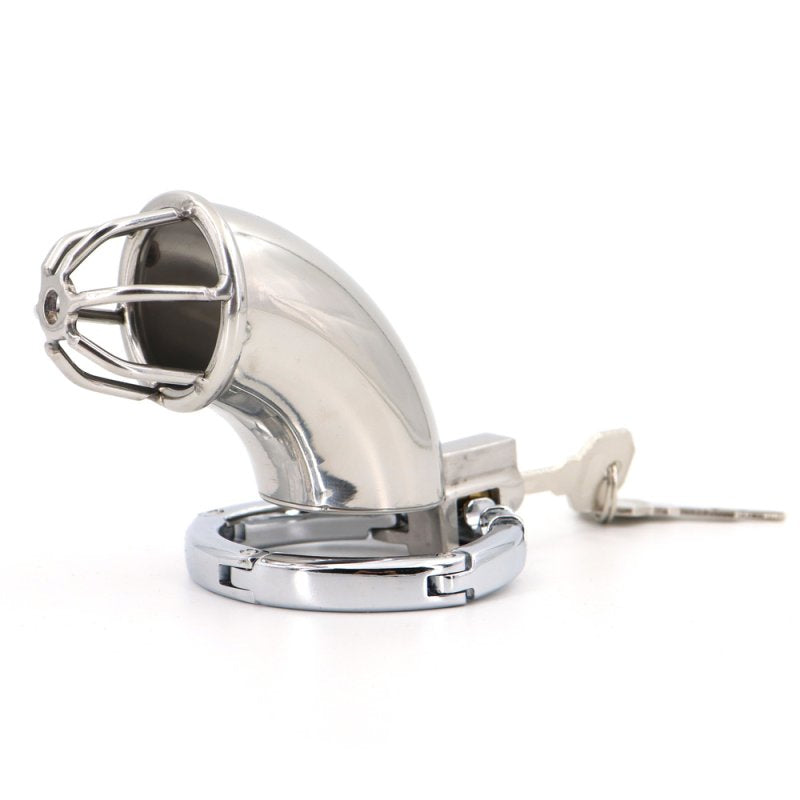BDStyle Gear Adjustable Ring Stainless Steel Cock Cage Male Chastity