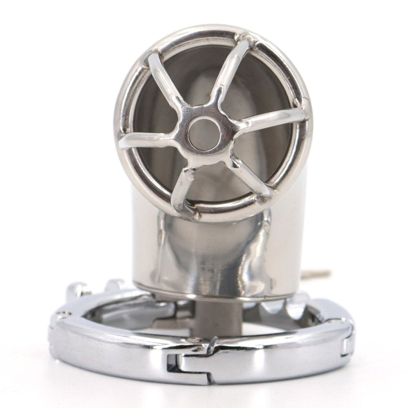 BDStyle Gear Adjustable Ring Stainless Steel Cock Cage Male Chastity