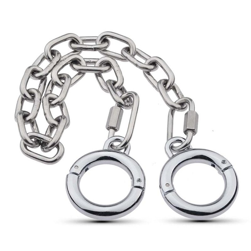 BDStyle Class Stainless Steel BDSM Play Thumb Cuffs Steel Sex Toys