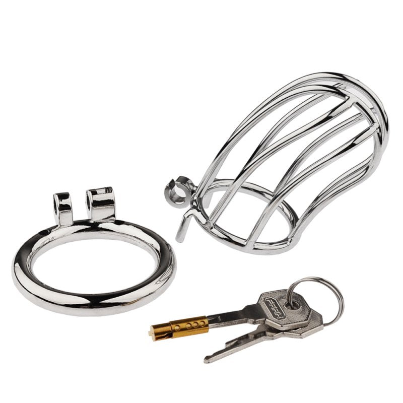 BDStyle Classic Small Banana Male Chastity Cage Hide Lock Male Chastity