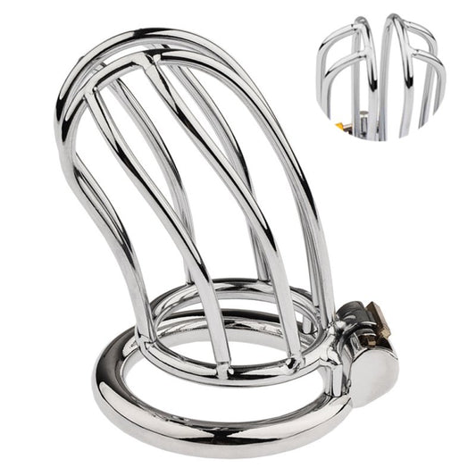 BDStyle Classic Small Banana Male Chastity Cage Hide Lock - Male Chastity