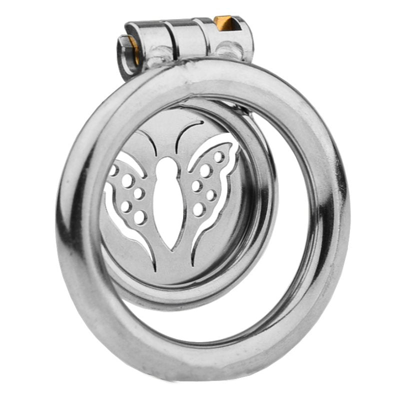 BDStyle Butterfly Flat Metal Male Chastity Cage Male Chastity