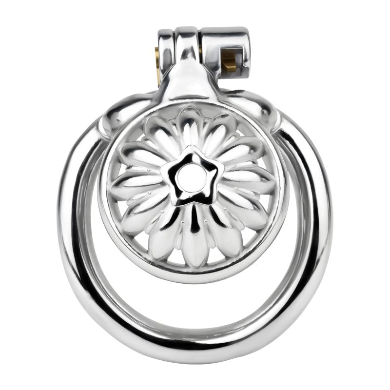 BDStyle Sunflower Shape Steel Male Chastity Cage Male Chastity