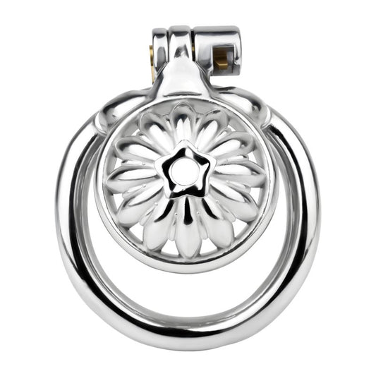 BDStyle Sunflower Shape Steel Male Chastity Cage - Male Chastity