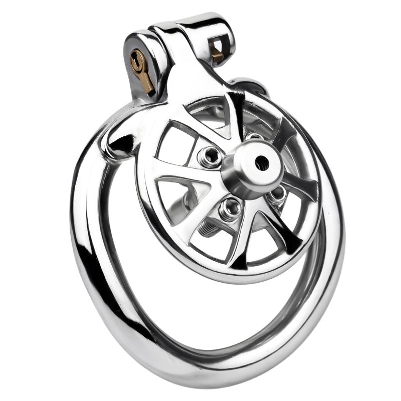 BDStyle Spike Mens Chastity Cage With Metal Urethral Catheter Male Chastity