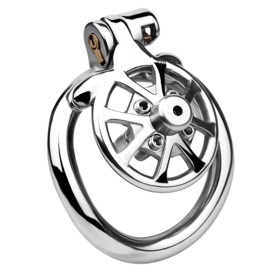 BDStyle Spike Mens Chastity Cage With Metal Urethral Catheter - Male Chastity