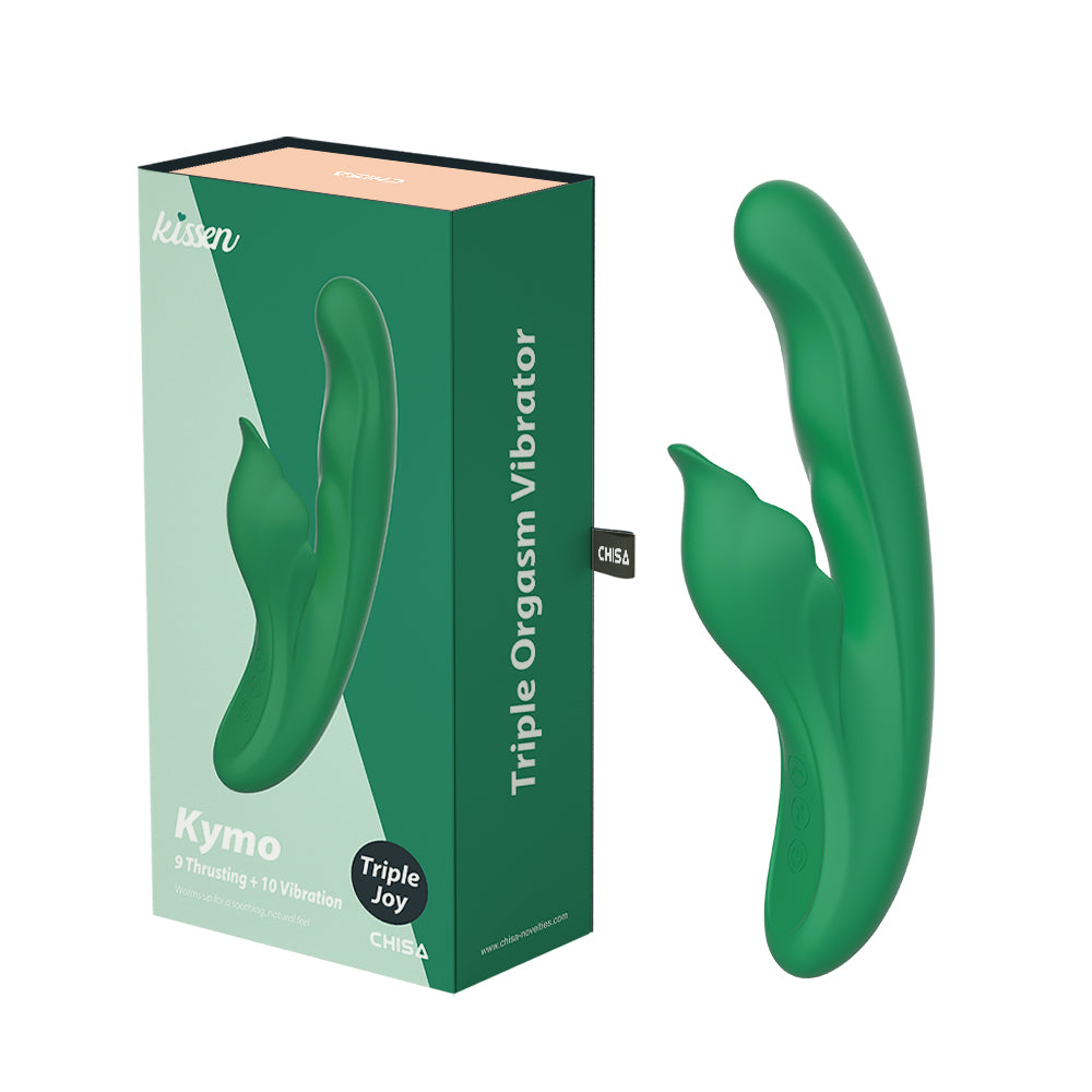 Kissen Kymo Triple Orgasm Rabbit Vibrator Green Rabbit Vibrators