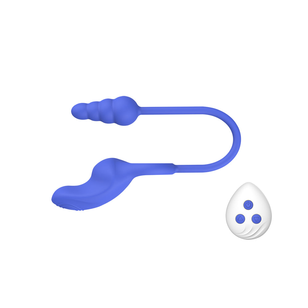 Kissen Dally Double Motor Clitoral Massager Blue Clit Ticklers and Pulsators