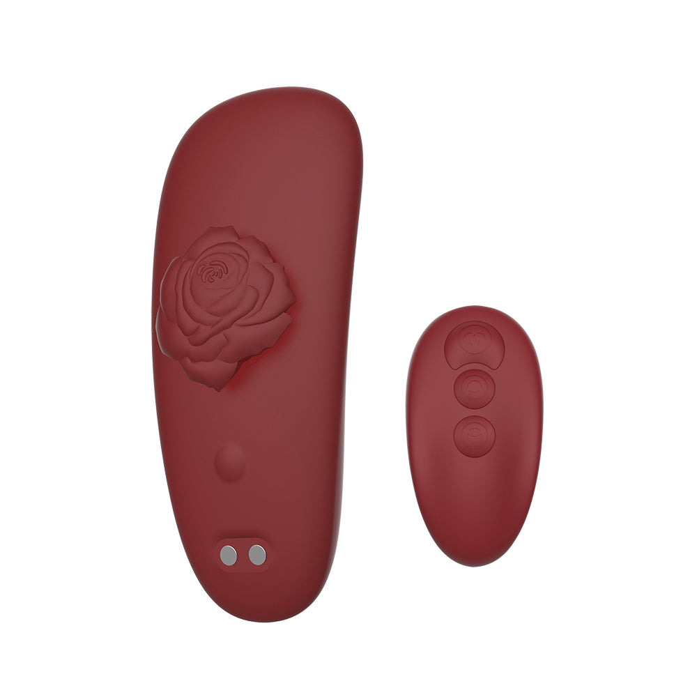 Kissen Multiflora Remote Control Clitoral Massager Merlot Clit Ticklers and Pulsators