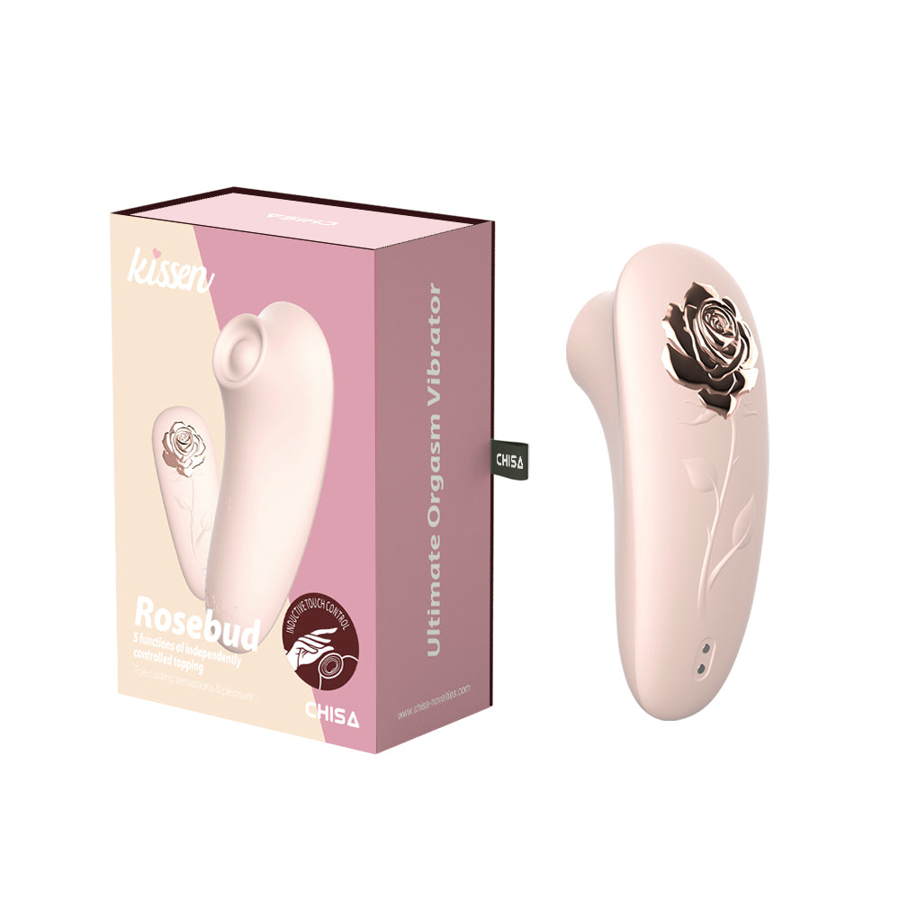 Kissen Rosebud Waterproof Clitoral Massager Pink Clit Ticklers and Pulsators